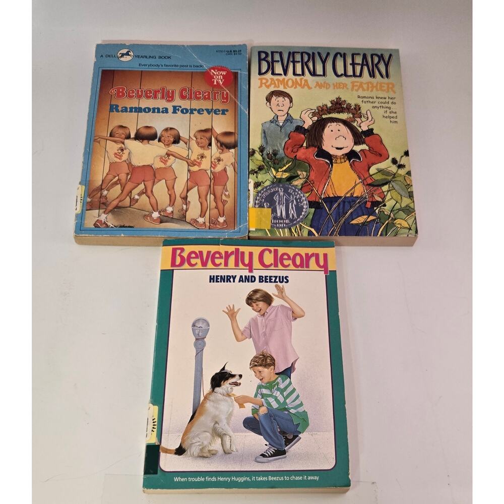 Beverly Clearly Lot of Paperback Chapter Books Ramona Forever Henry and Beezus